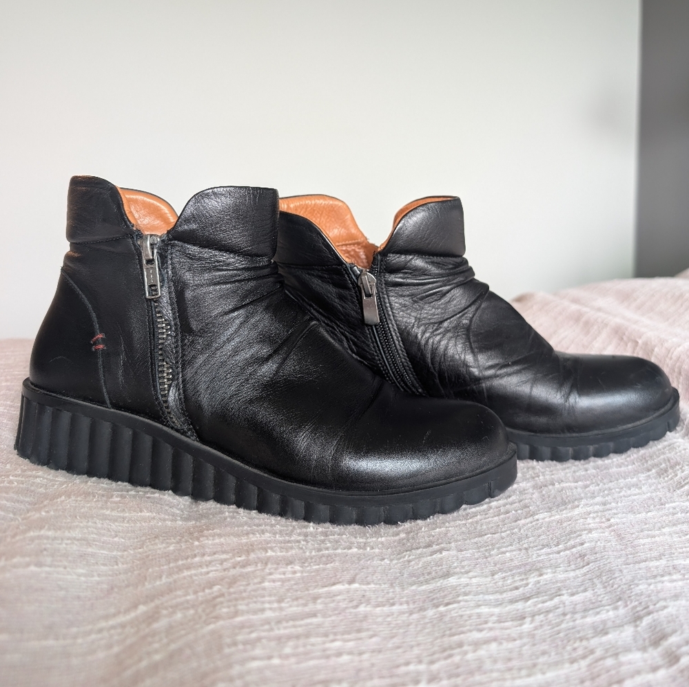 Biza “Eve” Leather Ankle Boots – Size 37 (US 6.5–7) - Picture 4 of 7